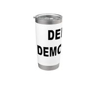 DEFEND DEMOCRATIE MESSAGE EN GRAS Gobelet isotherme en acier inoxydable double paroi