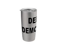 DEFEND DEMOCRATIE MESSAGE EN GRAS Gobelet isotherme en acier inoxydable double paroi