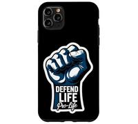 Defend Life Pro-Life Poing surélevé pour bébé fœtus Pro Life Coque pour iPhone 11 Pro Max