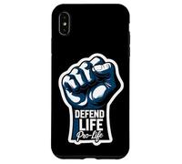 Defend Life Pro-Life Poing surélevé pour bébé fœtus Pro Life Coque pour iPhone XS Max