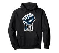 Defend Life Pro-Life Poing surélevé pour bébé fœtus Pro Life Sweat à Capuche