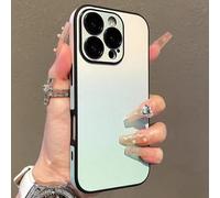 DefendCase Gradient Color Lens-Film All-Inclusive Phone Case, Gradient Color All Inclusive Lens FilmCase for iPhone, DefendCase Case for iPhone 13/14/15/16 Pro Max (Green,for iPhone14ProMax)