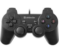 Defender 64247 - Omega Télécommande avec câble USB, 12 boutons, 2 bâtons analogiques et vibrations, compatible PC