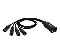 DEFENDER by Adam Hall K4CATBOXXM3 audio, DMX, XLR Adaptateur [1x RJ45 - 4x XLR