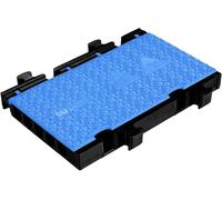 DEFENDER by Adam Hall Partie centrale de pont de câbles 869350BLU Polyuréthane noir/bleu Nombre de canaux: 5 500 mm Contenu: 1 pc(s)