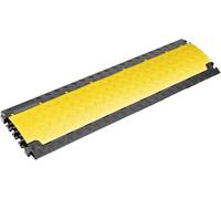 DEFENDER by Adam Hall Protège-câbles 85150LUX Polyuréthane noir/jaune Nombre de canaux: 6 1010 mm Contenu: 1 pc(s)