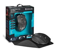 Defender Doom Fighter GM-260L souris USB Optique 3200 DPI Ambidextre - Souris (Ambidextre, Optique, USB, 3200 DPI, Noir)