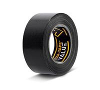 Defender EXA-TAPE-VALUE B 50 Ruban adhésif en tissu, noir, brillant, 50 mm x 50 m