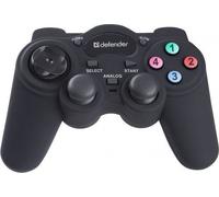 Defender Manette de jeu filaire GAME RACER, mode turbo, effet de vibration, USB/PS2/PS3