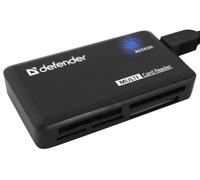 Defender Lecteur de Carte Universel All-In-1 Optimus USB 2,0 5 Fentes Noir