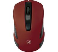 DEFENDER RATÃ“N INALÁMBRICO MM-605 RF ROJO Ã“PTICO 1200DPI 3P 52605