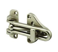 Defender Sécurité U 11316 Swing Barre de porte Garde avec haute sécurité Serrure auxiliaire, finition nickel satiné, 1-pack