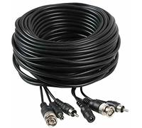 Defender Security L30DBR Câble de vidéosurveillance DC+BNC+RCA mâle vers mâle 30 m
