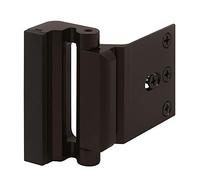 Defender Security U 11126 Serrure de renfort de porte - Ajoutez plus de sécurité à votre maison et évitez les entrées non autorisées - Butée de 7,6 cm, construction en aluminium (finition anodisée bronze), 7,62 cm