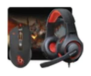 Defender Set de Gaming 3 en 1 avec Casque, Souris et Tapis de Souris
