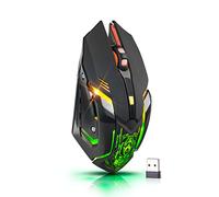 defender® Souris Gaming sans Fil - Souris Gaming - Éclairage LED (on/Off) - Logiciel/Macro Edition/Gaming - 3200 DPI