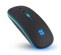 Defender Touch MM-997 Souris Bluetooth & 2,4 GHz rechargeable Silent Click ultra fine 1600 DPI sans fil pour ordinateur portable, PC et tablette