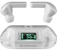 Defender Twins 916, casque avec microphone, réglage du volume, blanc, intra-auriculaire, BT 5.0, TWS, étui avec chargeur type bluetooth