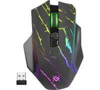 Defender URAN GM-503 Wireless Optical Mouse 3200dpi black RGB BATTERY 8 buttons Gaming