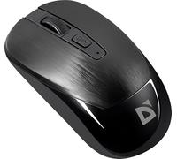 Defender® Wave MM-995 Souris sans fil avec clics silencieux, souris USB 1600 dpi, capteur PixArt, souris de bureau symétrique pour PC, ordinateur portable, souris sans fil, bronze (noir)