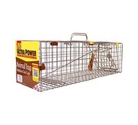 Defenders Cage à piège pour animaux (piège à humidité facile à fixer pour la faune de vison et similaire, adapté à une utilisation intérieure ou extérieure) - Taille moyenne