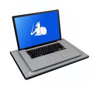DefenderShield DefenderPad Tapis de protection contre les champs électromagnétiques pour ordinateur portable jusqu'à 17" Gris