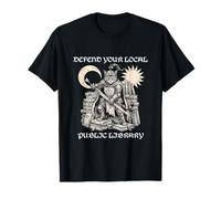 Défendez Votre bibliothèque publique Locale Cat Knight Reader Bookworm T-Shirt