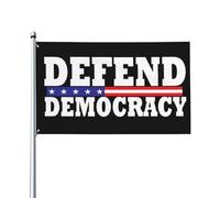 Défendre La Démocratie Drapeaux Décoratif Garden Flag Résistant Aux Intempéries Bannière Pour Cour Bar Vacances 90X150Cm