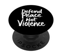 Défendre la Paix. Pas de Violence Plaidoyer pour la Paix PopSockets PopGrip Adhésif