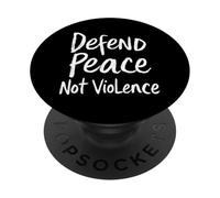 Défendre la Paix, Pas la Violence Plaidoyer pour la Paix PopSockets PopGrip Adhésif