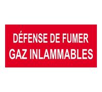 Défense De Fumer Gaz Inflammable - 20x9.2cm - Sticker/Autocollant