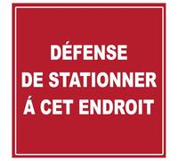 Défense De Stationner À Cet Endroit - 15cm - Sticker/Autocollant