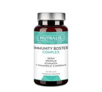 Défenses Immunitaires Complex Echinacea + Propolis + Reishi + Vit C + Zinc + Sélénium + Fer + Vitamines Système Immunitaire - 60 Capsules Immunity Booster Complex Nutralie
