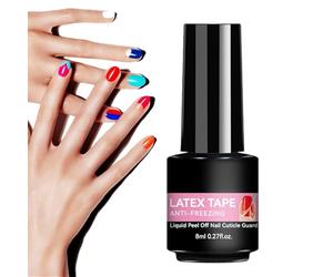 Défenseur de cuticules liquide, film de protection, flexible avec fonction de pelage, couche protectrice lisse de préparation des ongles, couche de protection avec aspect brillant, aide à ongles à séc