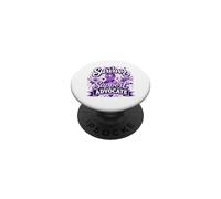 Défenseur du Soutien aux survivants du Ruban Violet PopSockets PopGrip Adhésif