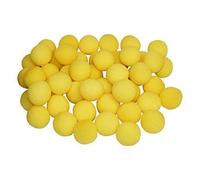 Defgeph Lot de 50 boules en éponge jaune de 3,5 cm pour gros plan, accessoire de comédie classique (jaune, 3,5 cm)