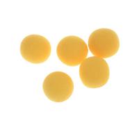 Defgeph Lot de 50 boules jaunes en éponge douce de 4,4 cm pour gros plan, magie de rue, comédie classique (jaune, 4,5 cm)
