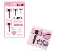 DEFGNOP Ensemble de pin's et d'autocollants Blackpink, 2 pièces Blackpink merch, pour les fans de K-pop