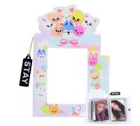 DEFGNOP Mini Album Photo, Stray Photocard, SKZ Skzoo Mignon Cartoon Photocards Holder, Stray Cartes à Collectionner Album 32 Pochettes, Cadeaux Kpop Merch pour STAY