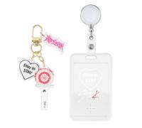 DEFGNOP Porte-Cartes Stray Kids, Articles pour Fans de la Vague coréenne Stray Kids, Mignon Pendentif SKZOO (Stay in STAY, Transparent)
