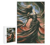 Défi Créatif - Abstract Figure in Swirling Fabric, 1000 PCS, Puzzle-Image en Bois, Cadeau pour Passionné De Puzzles, avec Une Image Décorative Une Fois Terminé