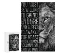 Défi Créatif - Awaken The Beast Within, 300 PCS, Puzzle À Exposer, Soirée Puzzle en Famille - À Assembler, Encadrer Et Exposer