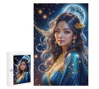 Défi Créatif - Beautiful Princess, 1000 PCS, Puzzle Décoratif en Bois, Cadeau D’Hiver, avec Une Image Décorative Une Fois Terminé