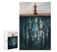 Défi Créatif - Castle and Lighthouse Mosaic, 1000 PCS, Puzzle pour Adultes, Projet Puzzle du W nd - À Assembler, Encadrer Et Exposer