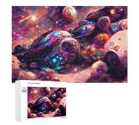 Défi Créatif - Colorful Bubble Abstract Painting, 1000 PCS, Puzzle À Exposer, Cadeau De Fin D’année; pour Les Couples, Amis Et Familles
