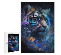 Défi Créatif - Enchanted Tiger Fantasy Artwork, 1000 PCS, Puzzle-Image pour Adultes, Cadeau De Saison, pour Un Loisir Créatif en Intérieur
