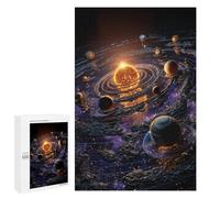 Défi Créatif - Exploring The Solar System A Visual Journey, 1000 PCS, Puzzle pour Adultes, Décoration Intérieure De Saison; pour Partager Un Moment Autour De La Table