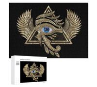Défi Créatif - Eye of Horus Wadjet, 300 PCS, Jeu D’Assemblage en Bois, Activité sans Écran, pour Se Détendre À La Maison sans Écran
