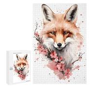 Défi Créatif - Fox, 1000 PCS, Puzzle Artistique en Bois, Loisir Créatif en Intérieur - pour Un Défi Gratifiant Le W nd