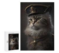 Défi Créatif - Napoleon Dress Cat, 300 PCS, Jeu D’Assemblage en Bois, Activité D’Hiver pour Adultes - pour des Soirées Calmes Et Concentrées